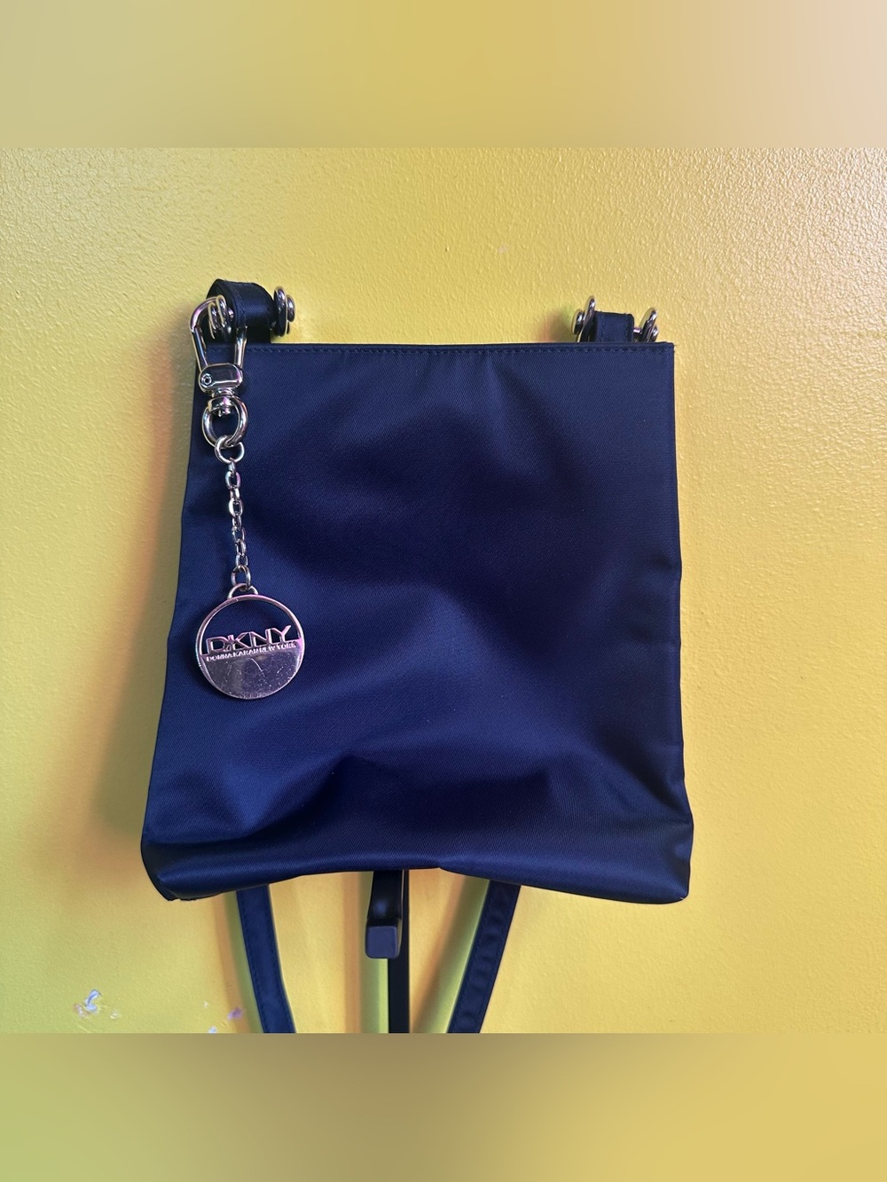 90s Vintage DKNY Navy Small Crossbody Bag
